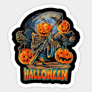 Halloween Pumpkinhead Sticker